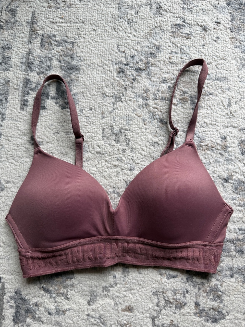 PINK VICTORIA’S SECRET Wear Everywhere Wireless Padded Bralette with Logo Band